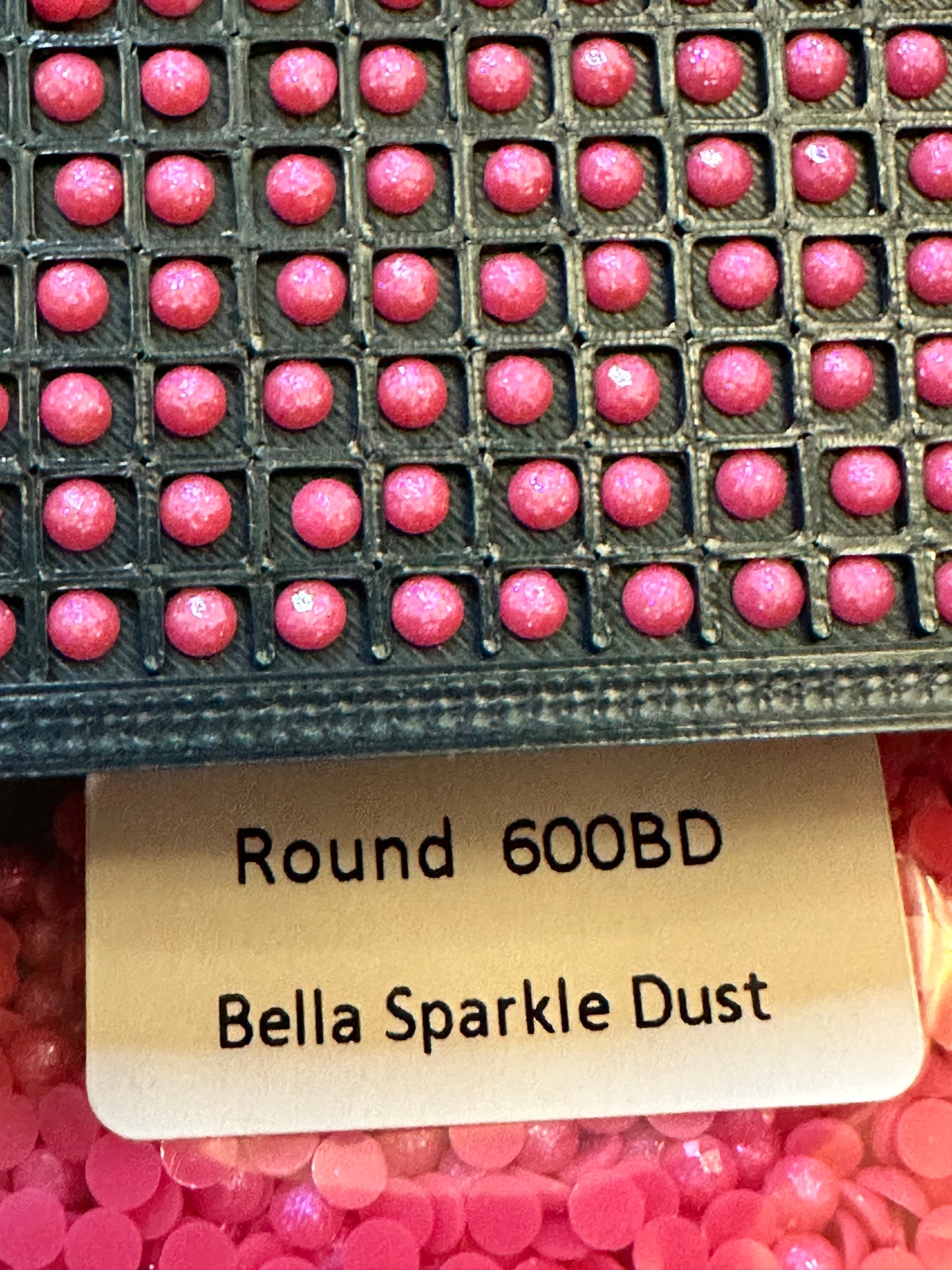 Round Bella Sparkle Dust Diamond Painting Drills in 10 gram bags