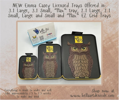 NEW Licensed Artist Emma Casey's Dragons Diamond Painting Stackable Drill Trays