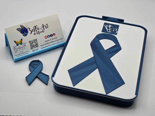 NEW LIMITED Edition 2 Item Series of Awareness Ribbon Diamond Painting Stackable Drill Trays + Matching Ribbon Coverminder