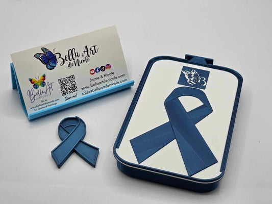 NEW LIMITED Edition 2 Item Series of Awareness Ribbon Diamond Painting Stackable Drill Trays + Matching Ribbon Coverminder
