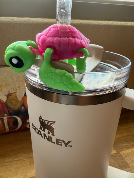 Articulated Straw Buddies - Sea Turtle