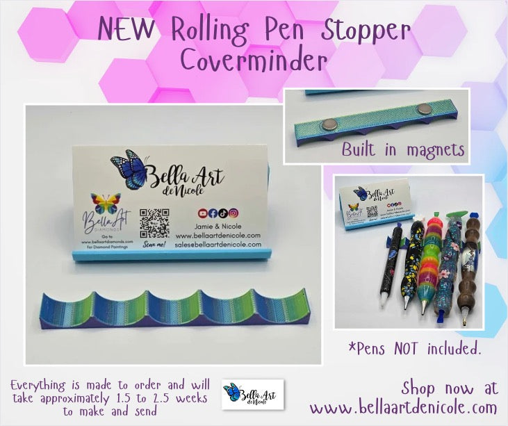 NEW Rolling Pen Stopper Coverminder for Diamond Painting Pens and more!