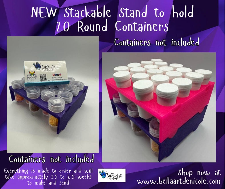 Stackable Shelves for 20 Round Containers