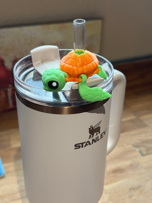 Articulated Straw Buddies - Sea Turtle