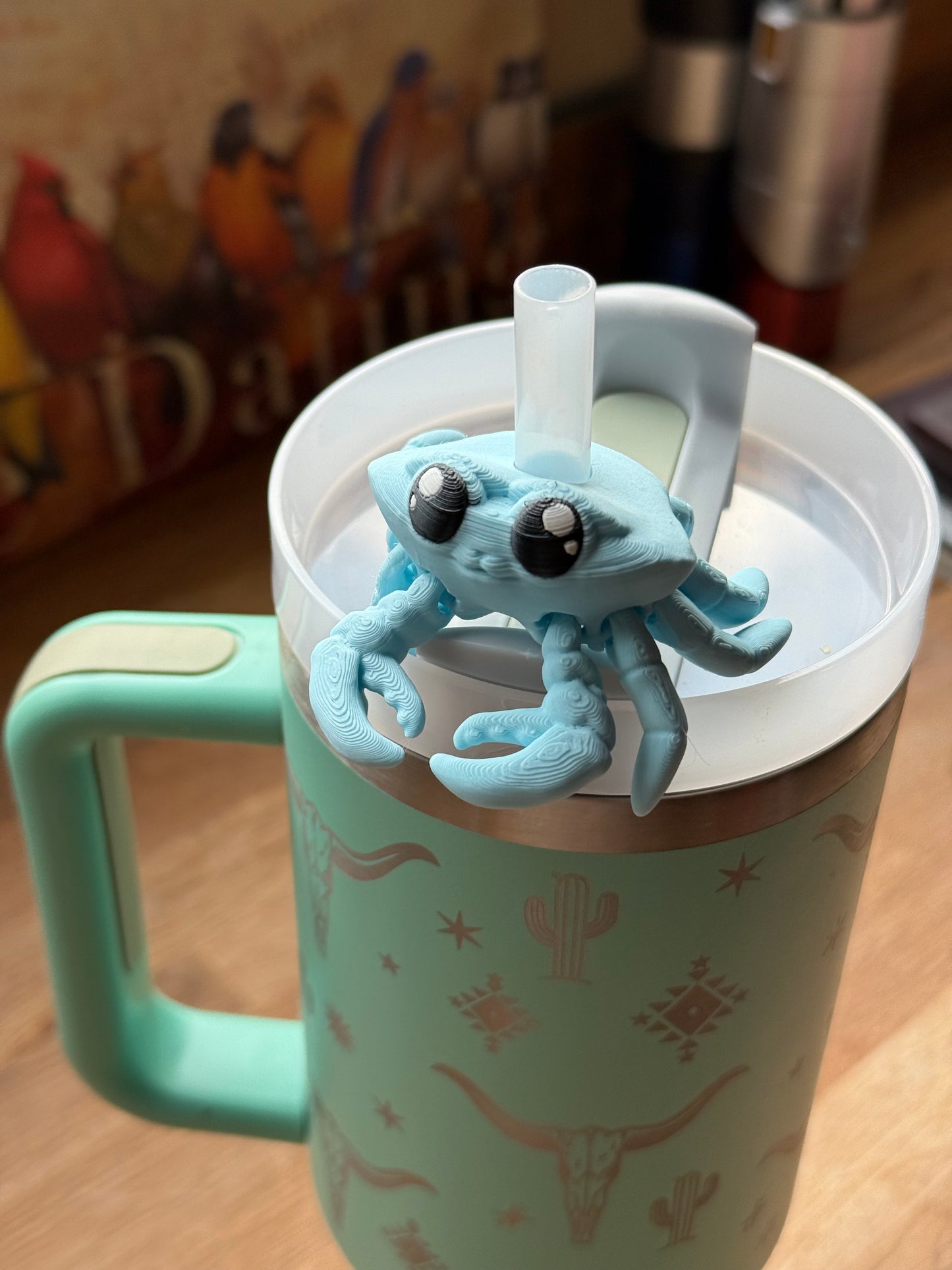 Articulated Straw Buddies - Crab