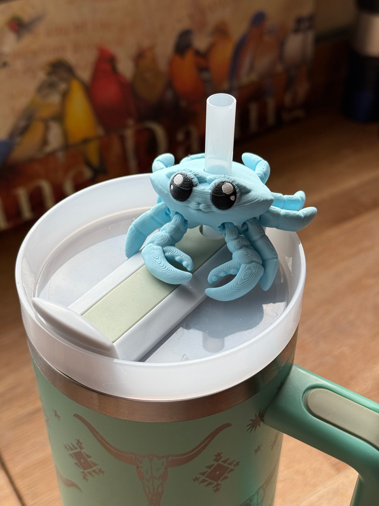 Articulated Straw Buddies - Crab