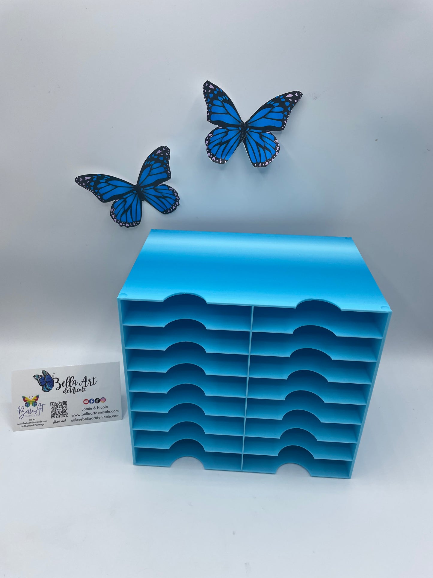 16 Slot Multitower for Bella Art de Nicole 3 Divider & Thingiverse Diamond Painting Trays