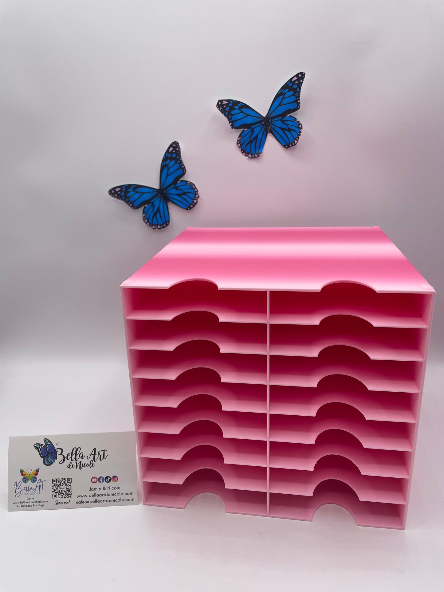 16 Slot Multitower for Bella Art de Nicole 3 Divider & Thingiverse Diamond Painting Trays