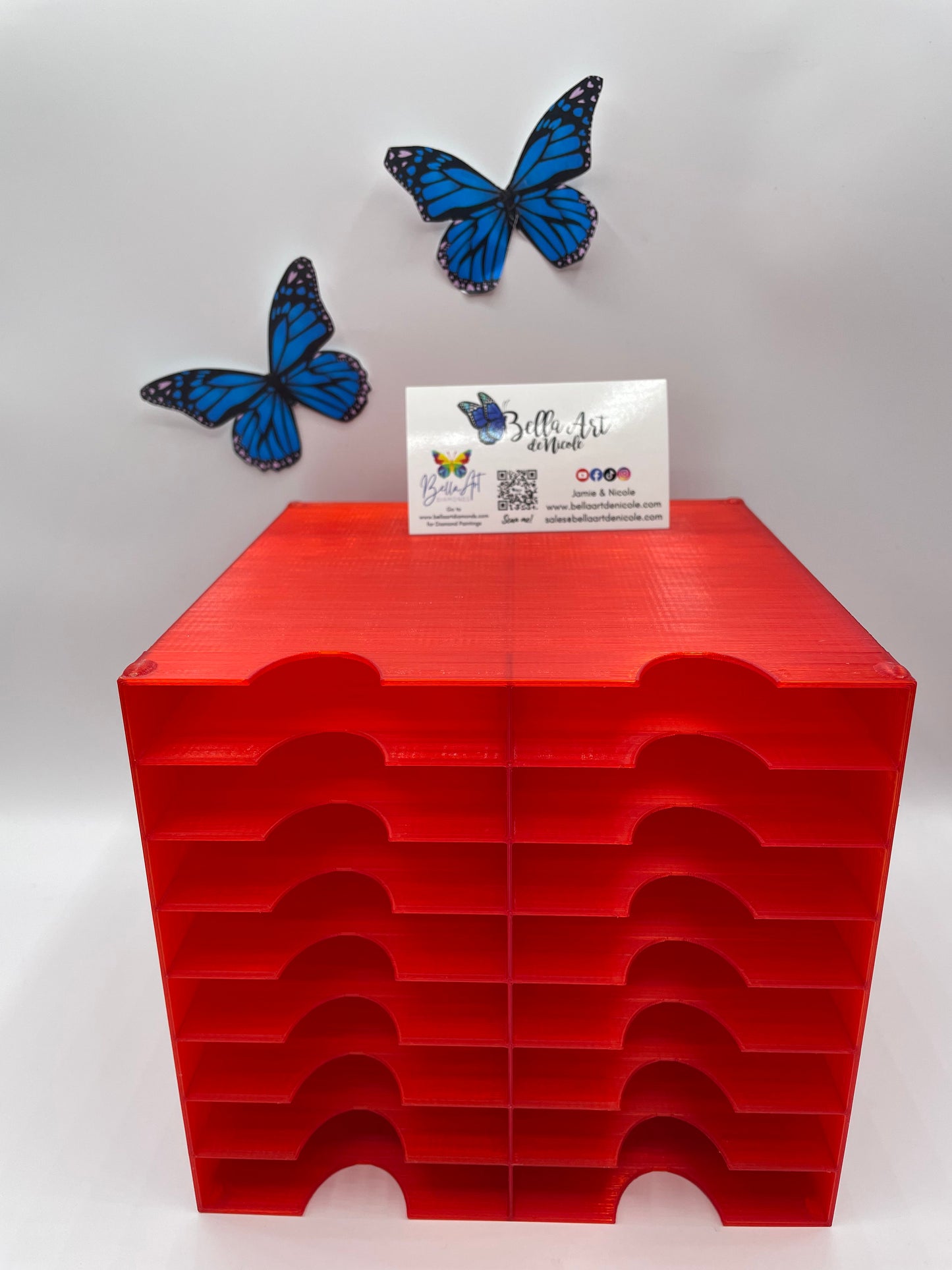 16 Slot Multitower for Bella Art de Nicole 3 Divider & Thingiverse Diamond Painting Trays