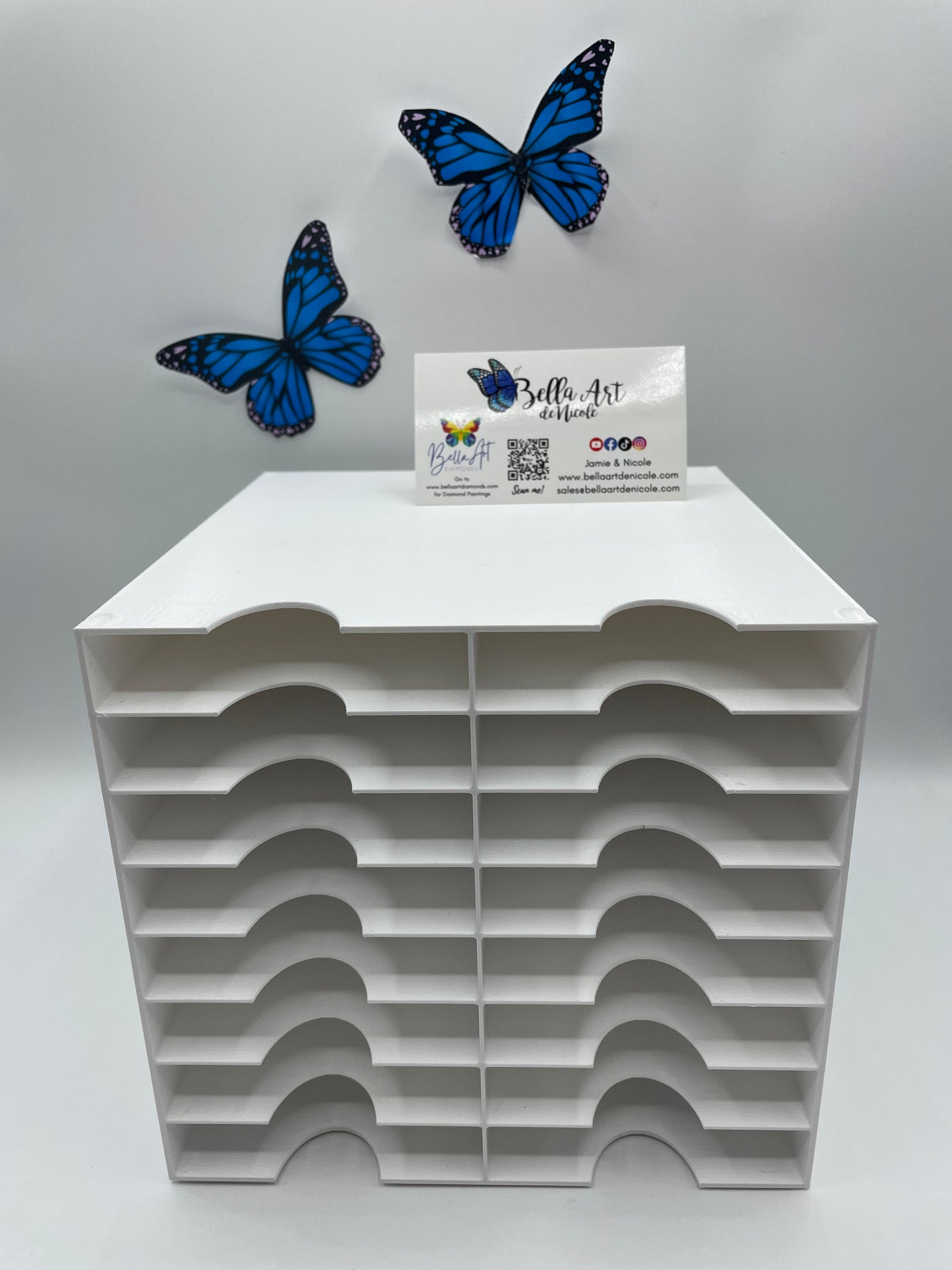 16 Slot Multitower for Bella Art de Nicole 3 Divider & Thingiverse Diamond Painting Trays