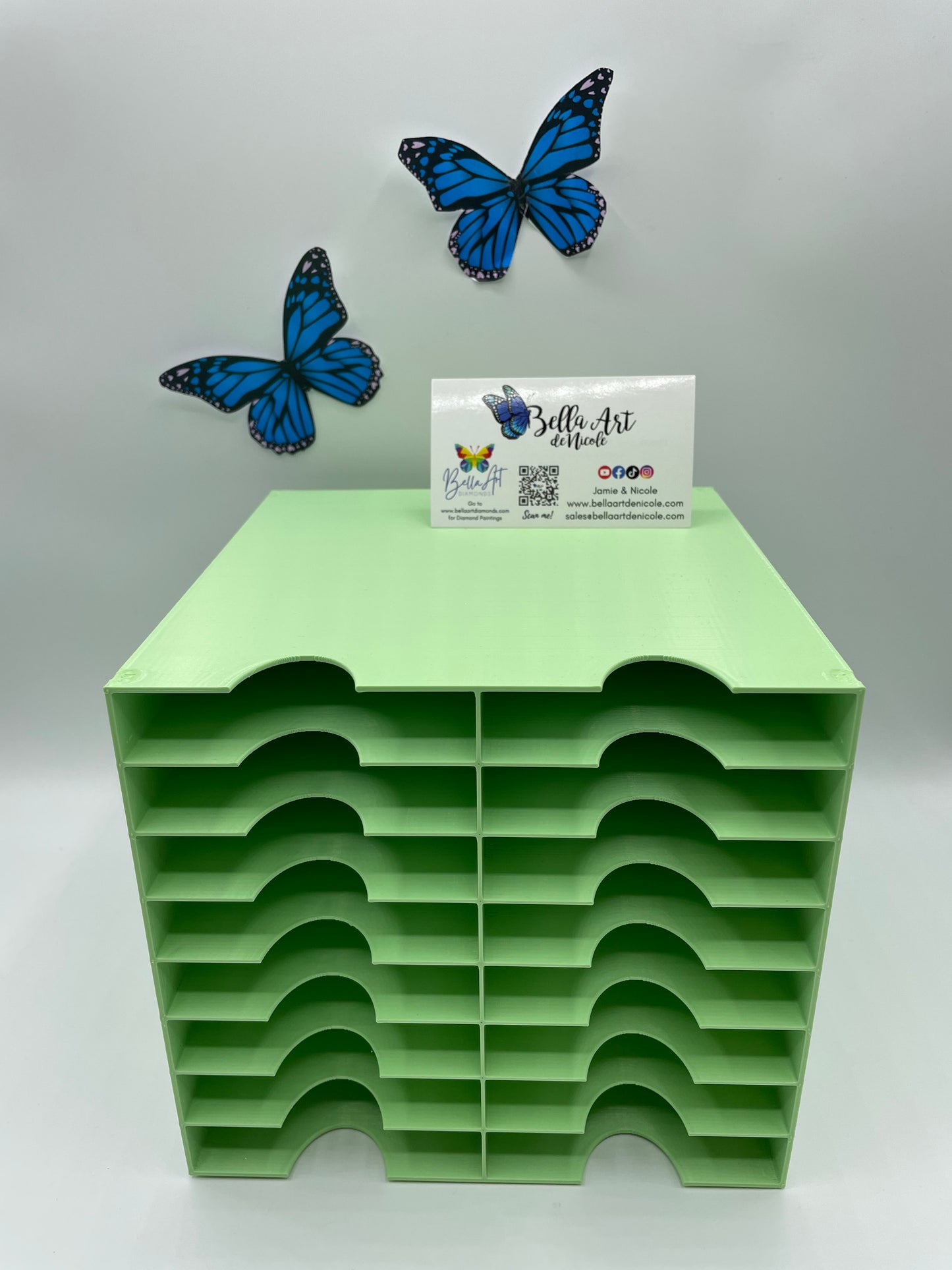 16 Slot Multitower for Bella Art de Nicole 3 Divider & Thingiverse Diamond Painting Trays