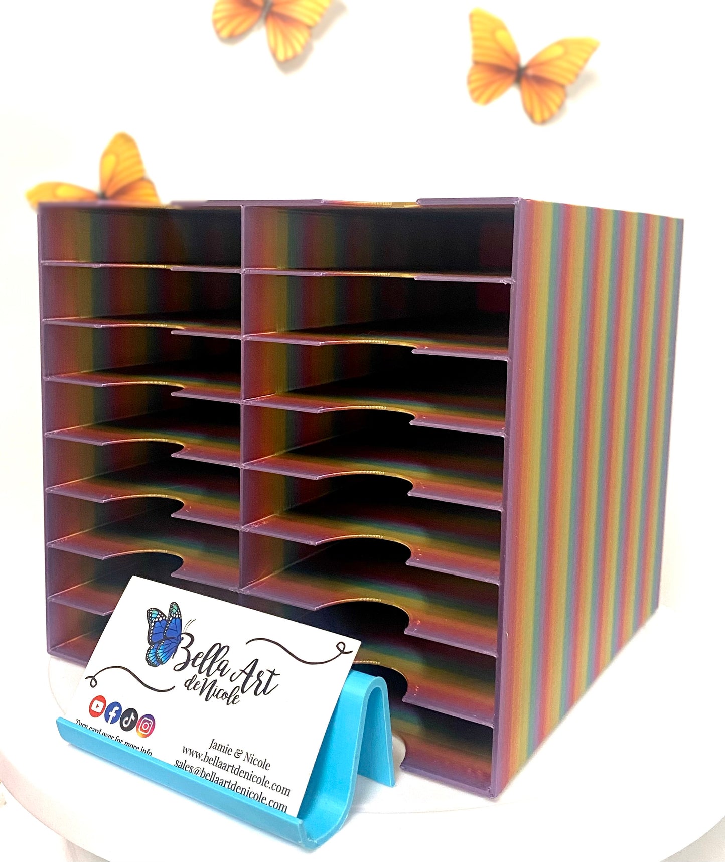 16 Slot Multitower for Bella Art de Nicole 3 Divider & Thingiverse Diamond Painting Trays