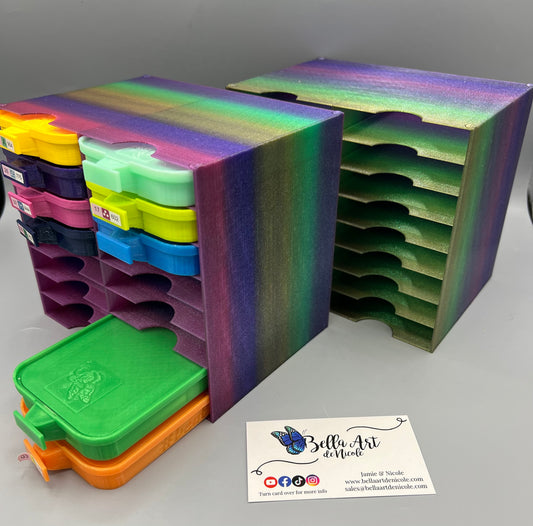 16 Slot Tower for Bella Art de Nicole Large Diamond Painting Trays