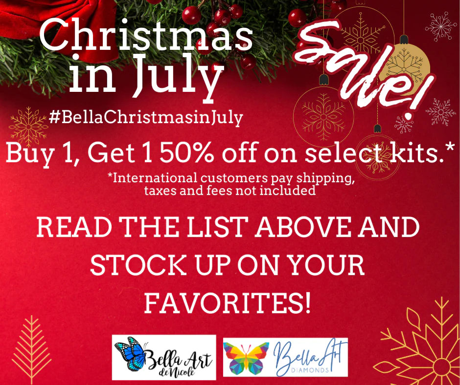 Christmas in July sale on Diamond Paintings is here!