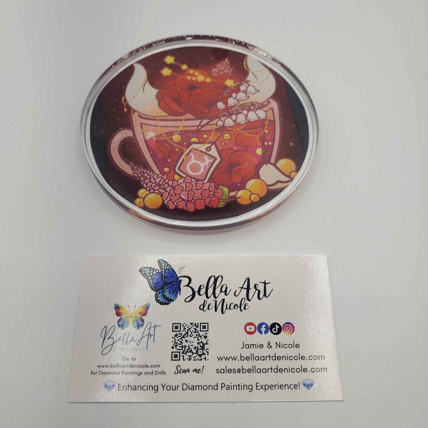 Handcrafted Licensed Artist Coasters and Resin Ornaments Holiday