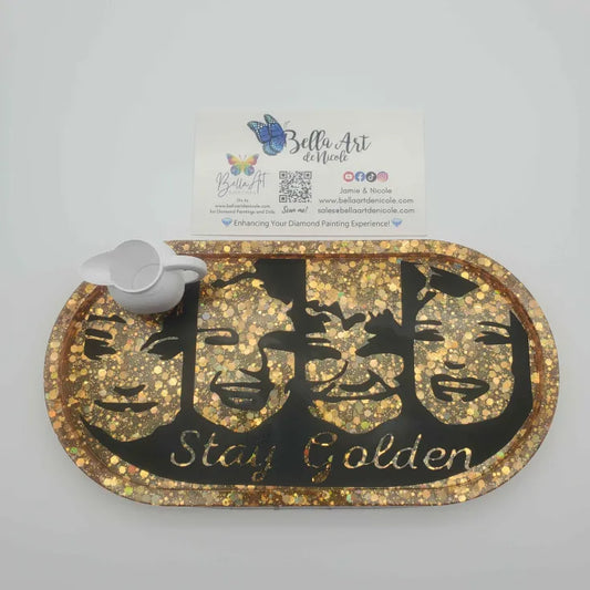 Stay Golden Resin Trays