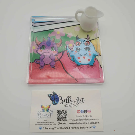 Handcrafted Nox River Art Resin Coverminders, Trays & Trinket Boxes with Magnets