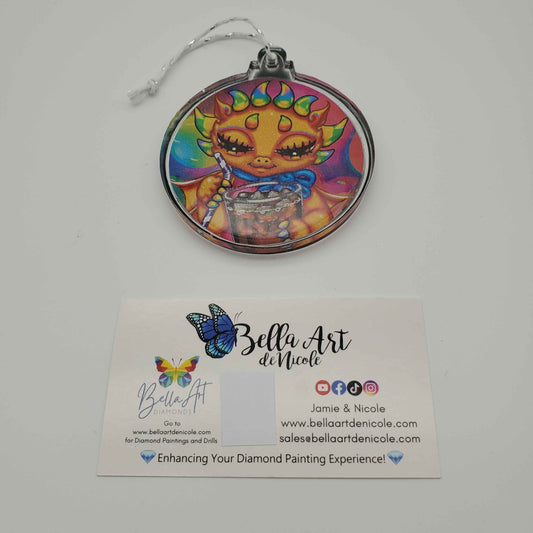 Handcrafted Licensed Emma Casey Resin Art Christmas Ornaments