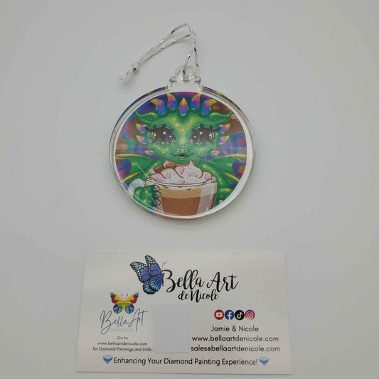 Handcrafted Licensed Emma Casey Resin Art Christmas Ornaments