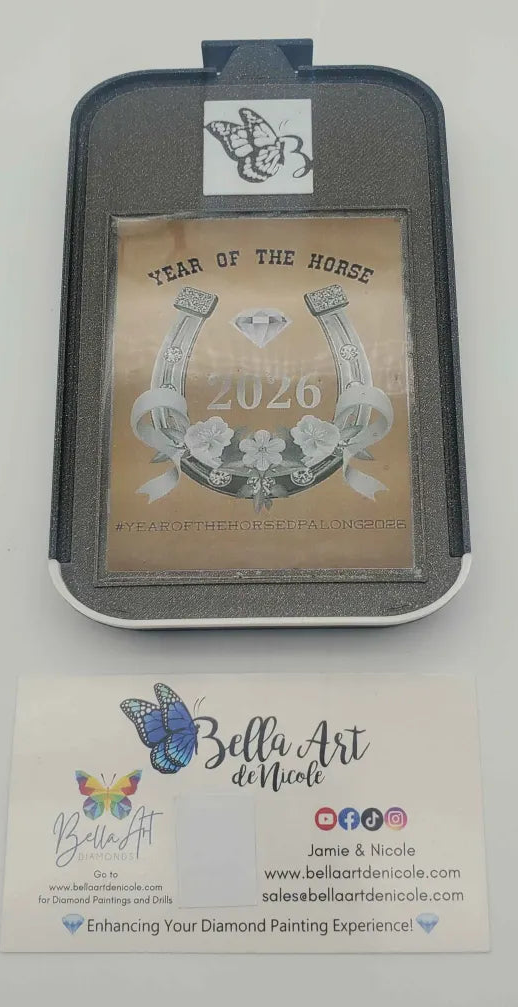 Year of the Horse 3D Printed & Resin Hybrid Diamond Painting Drill Trays