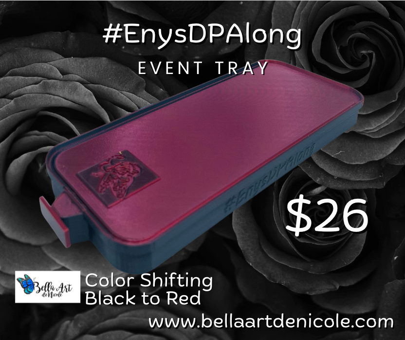 Color Shift Black to Red #EnysDPAlong 3 Divider Tray