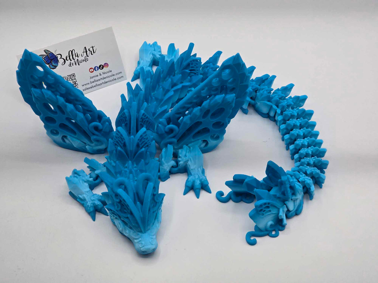 Articulated Dragon Guardians - Fae Wolf Dragon with Wings