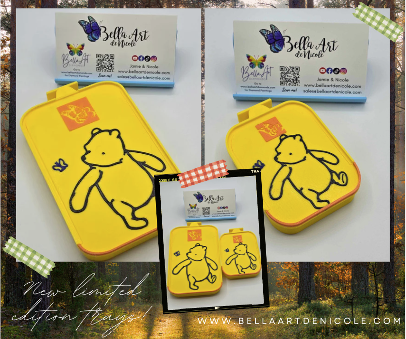 NEW LIMITED Edition Public Domain Winnie the Pooh Diamond Painting Stackable Drill Trays