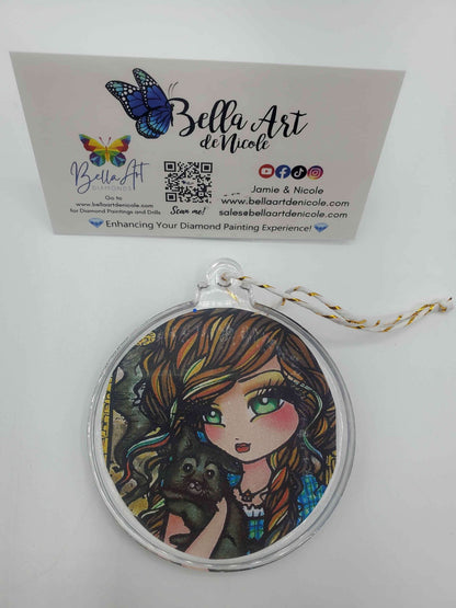 Handcrafted Licensed Artist Coasters and Resin Ornaments Holiday