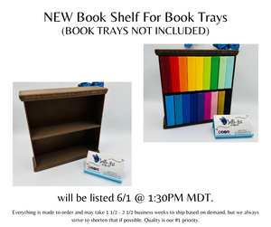 NEW 18 Slot Bookshelf Tower for One of a Kind Bella Book Trays