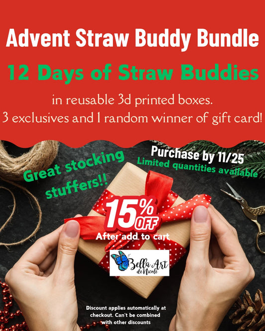 StrawBuddy Advent Bundle for Most Tumblers with Straws