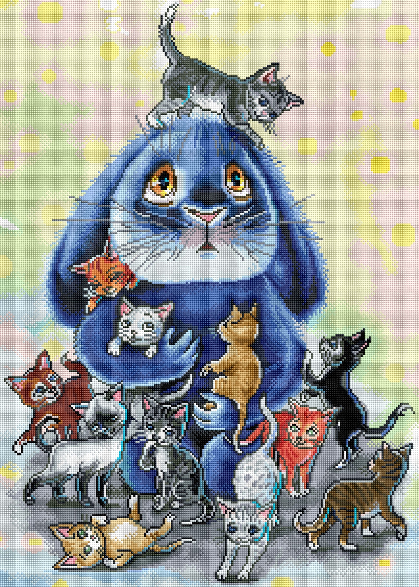 Benny Blue Cat Sitting