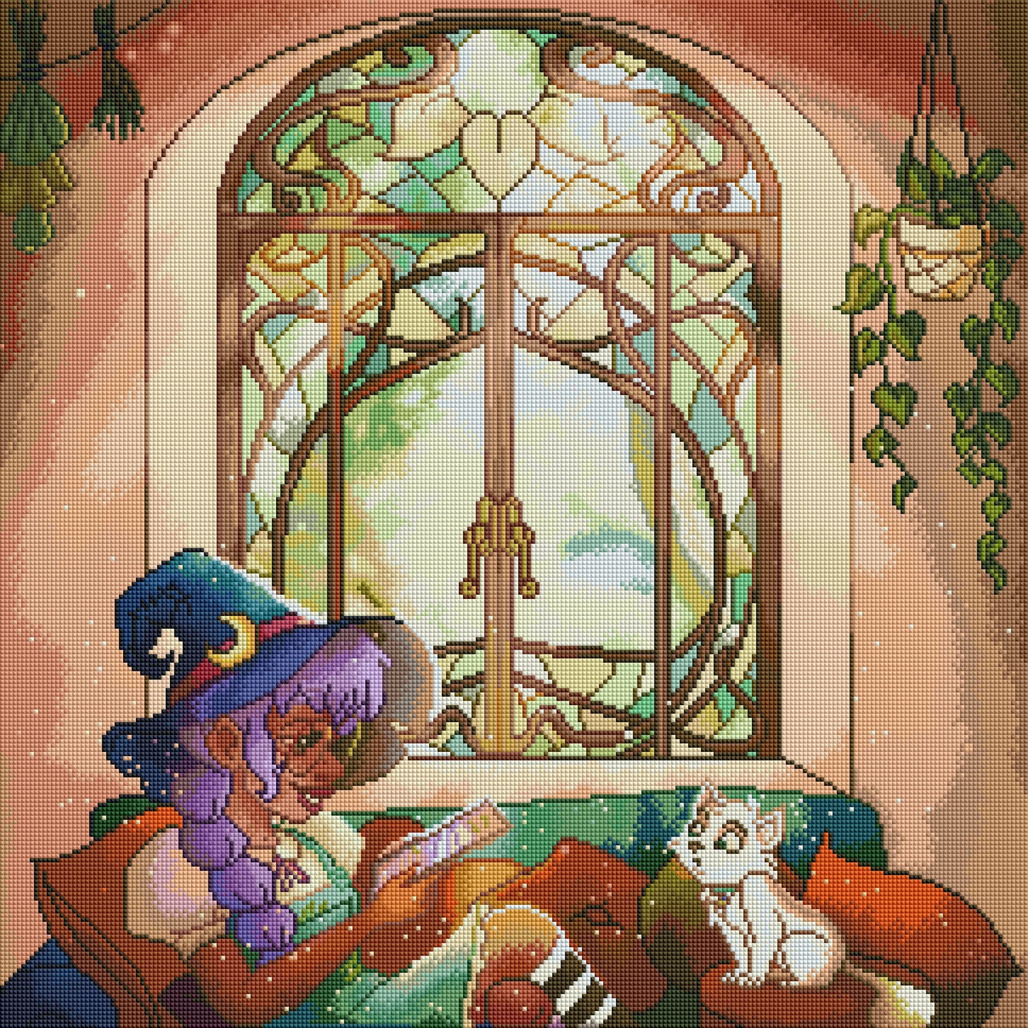 The Little Witch in the Art Nouveau Window