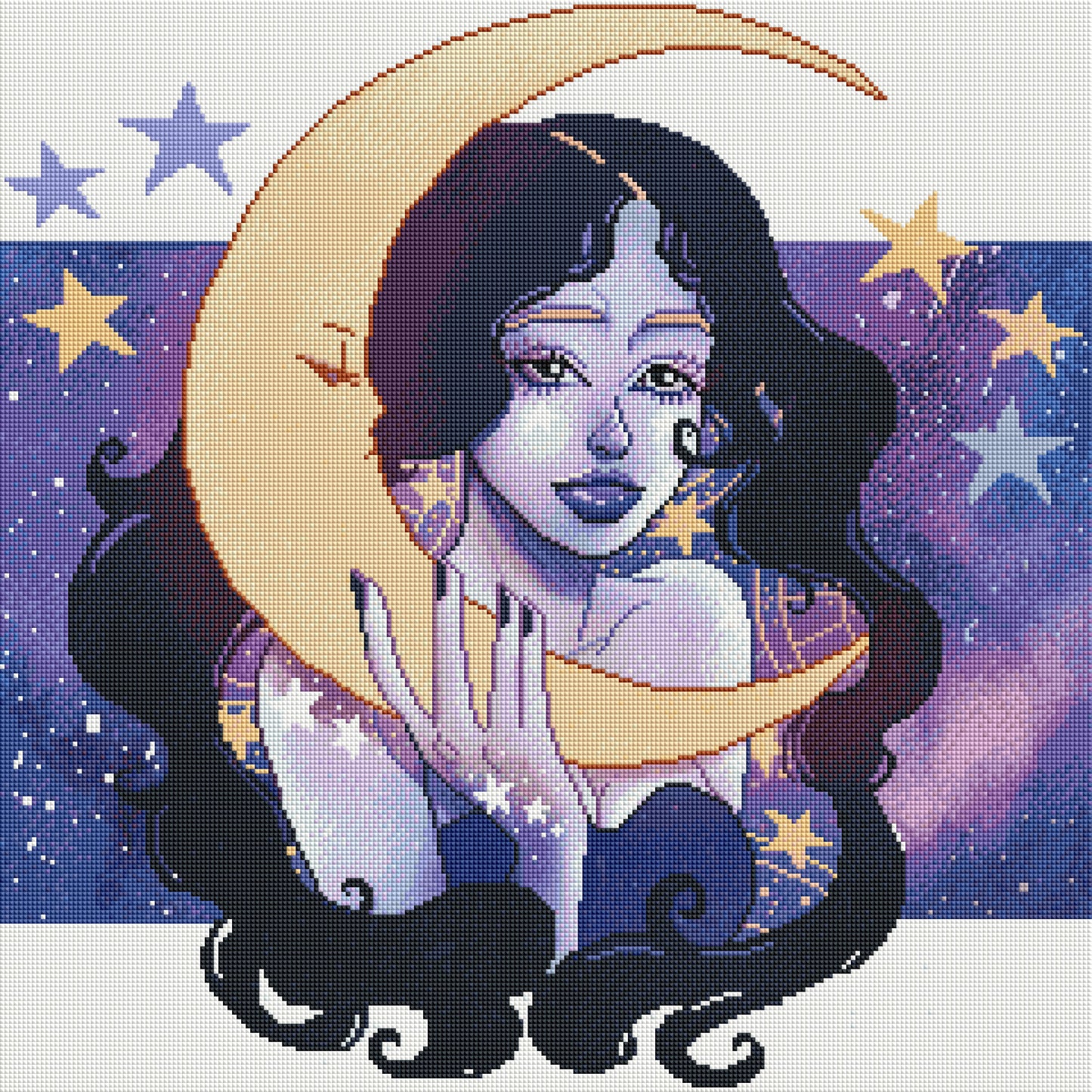 Moon and Stars Girl