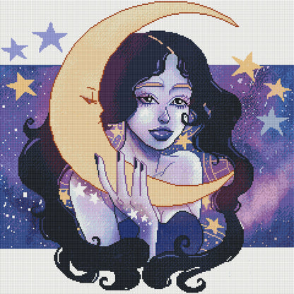 Moon and Stars Girl