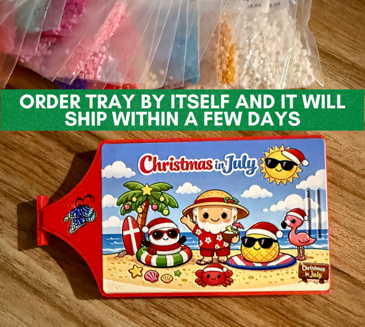 NEW Christmas in July Bella Diamond Painting Drill Trays with Lid