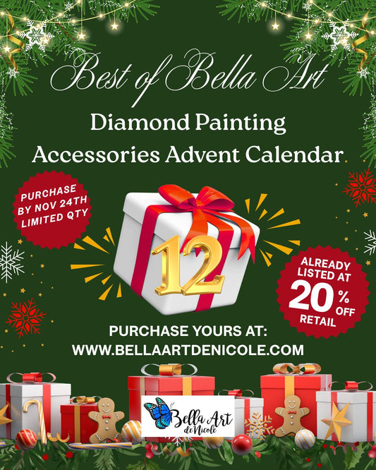 Best of Bella Art 12 Day Diamond Painting Accessories Advent Calendar