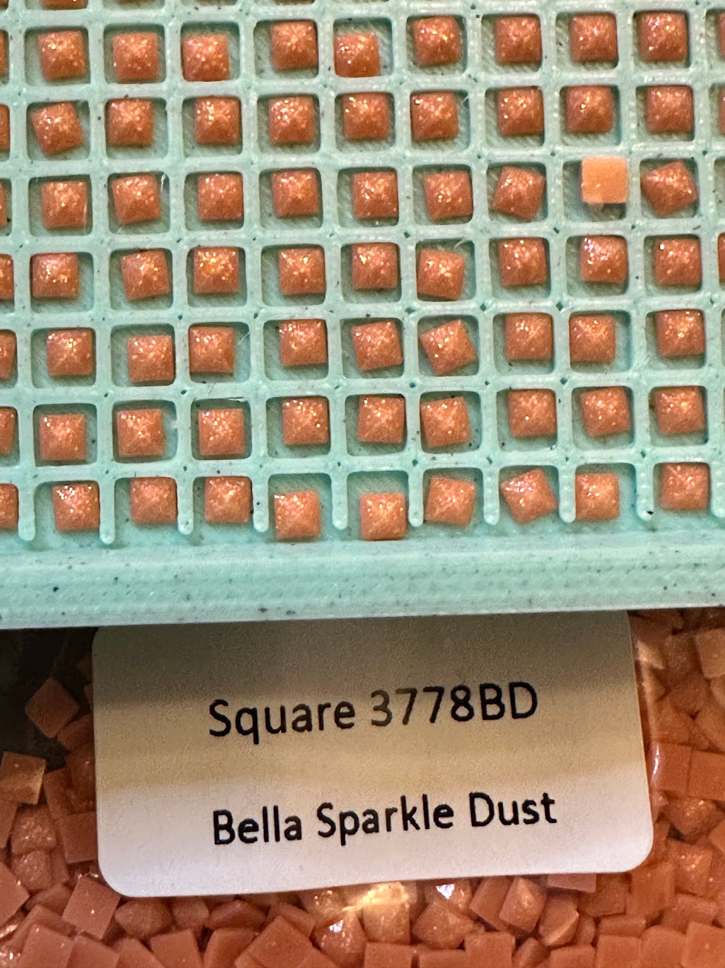 Square Bella Sparkle Dust Diamond Painting Drills in 10 gram bags