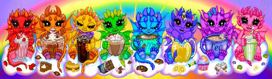 Rainbow Dragons by Emma Casey - big enough for Mega Drill Challenge 2027