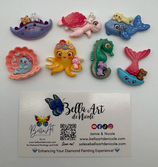 NEW Cute Ocean Creatures with Animals Coverminders