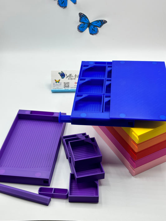 Wonder Tray for Diamond Painting with removable Mini-trays and lid
