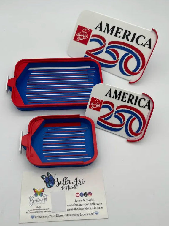 America 250 Diamond Painting Drill Trays & Accessories