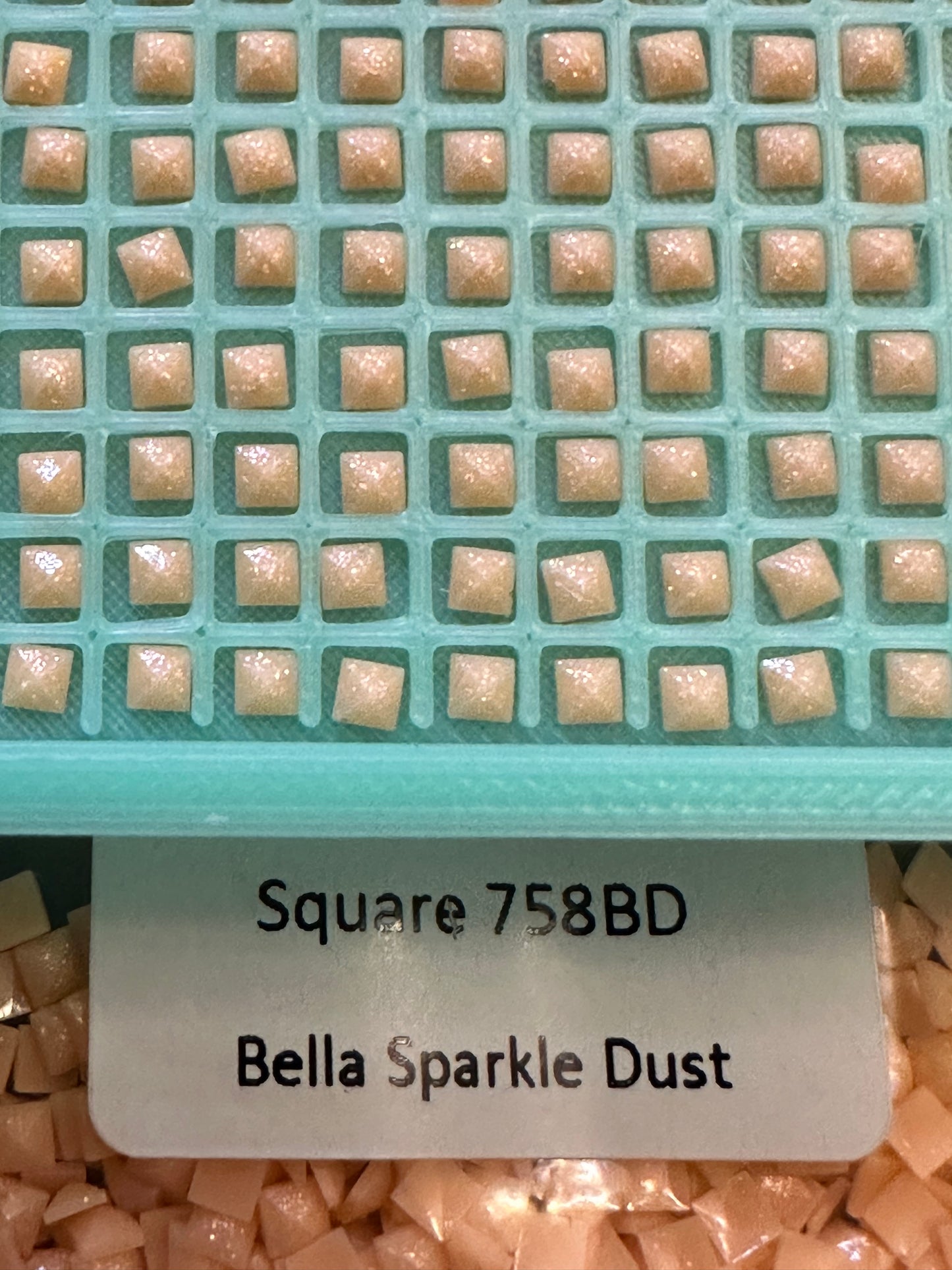 Square Bella Sparkle Dust Diamond Painting Drills in 10 gram bags