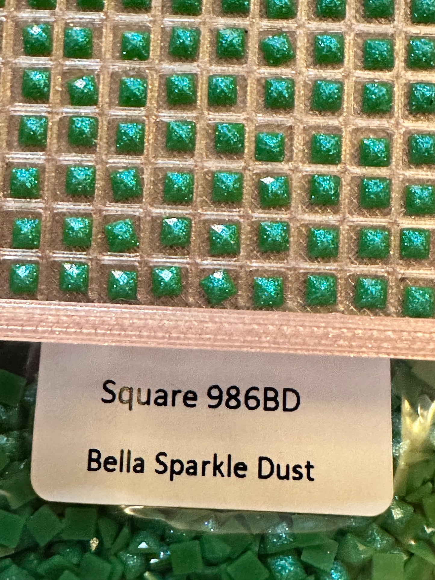Square Bella Sparkle Dust Diamond Painting Drills in 10 gram bags