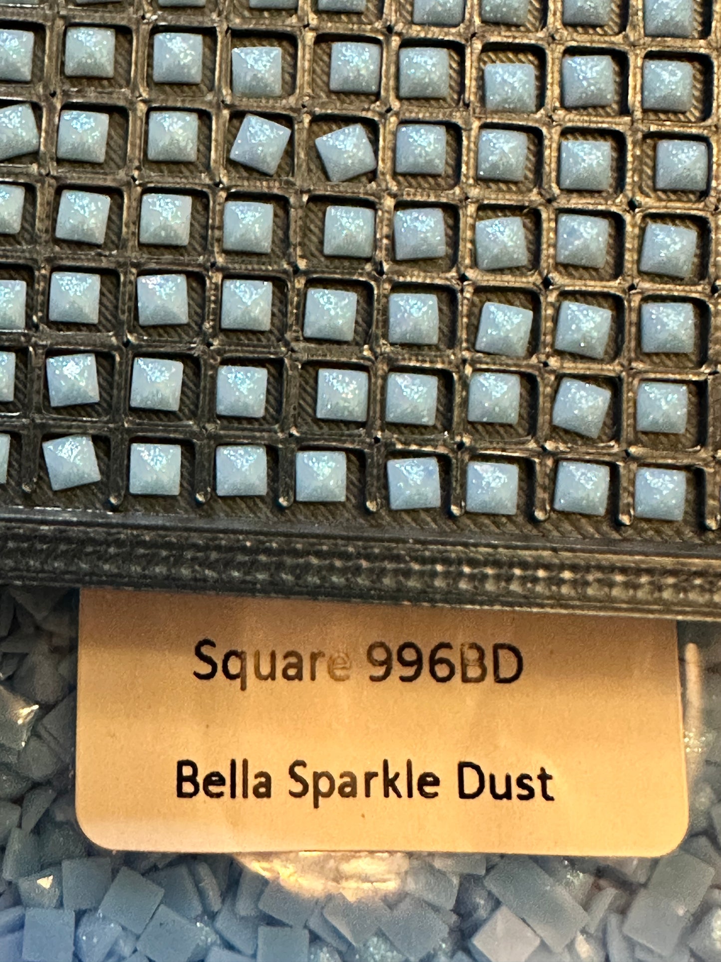 Square Bella Sparkle Dust Diamond Painting Drills in 10 gram bags