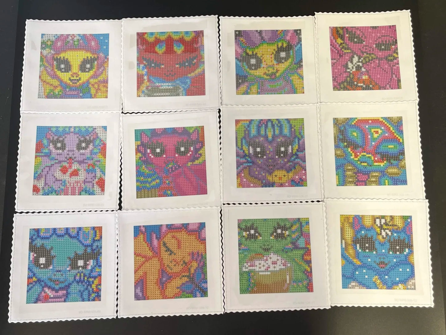 2nd Emma Casey Dragon Series - 12 Full Square Drill Mini Diamond Paintings