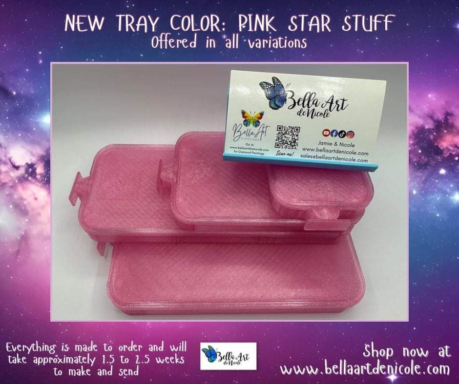 NEW Sparkle Colors for Multiple Bella Art de Nicole Diamond Painting Stackable Drill Trays