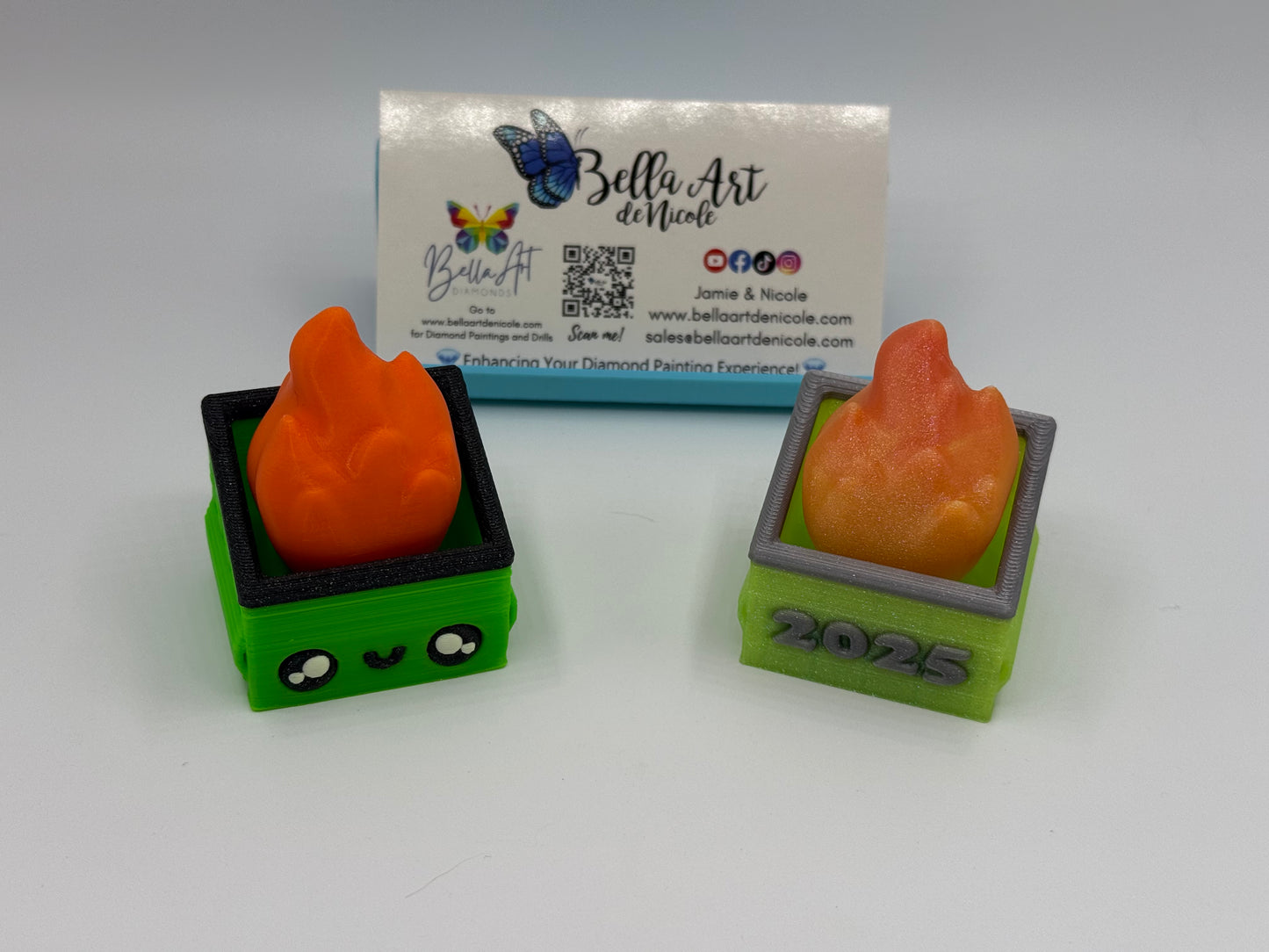Dumpster Fire Fidget Clickers w/Magnet