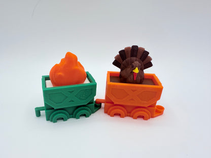 Bella Express Train Cargo Magnetic Coverminders/Refrigerator Magnets