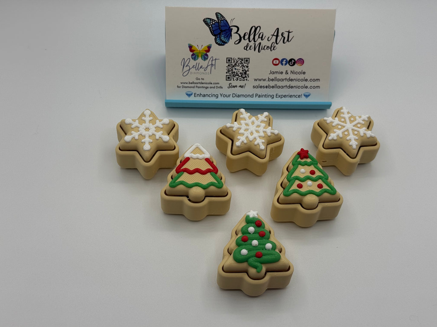 Holiday Cookie Fidget Clickers w/Magnet