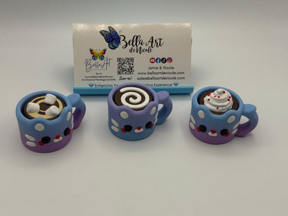 Cute Cat Mug Fidget Clickers w/Magnet